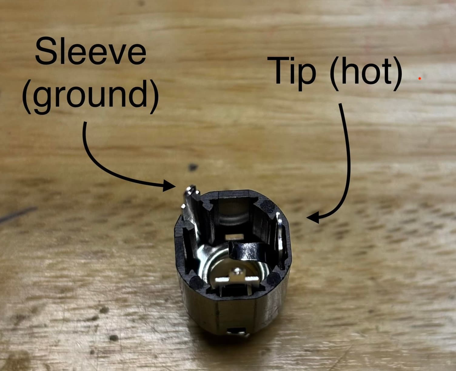 Archtop trapeze tailpiece-mounted output jack - Image 5